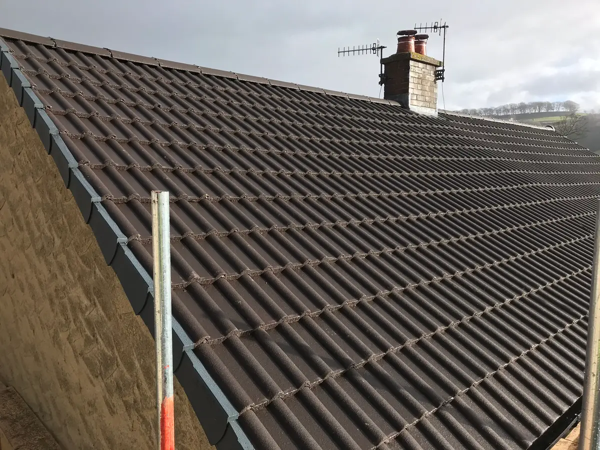 Roofers work by Broomhill Roofing near Broomfields